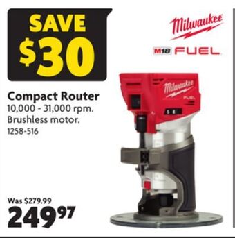 Home Hardware Compact router offer