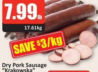 Starsky Dry pork sausage krakowska offer