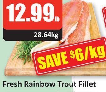 Starsky Fresh rainbow trout fillet offer
