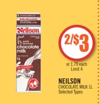 Shoppers Drug Mart Neilson chocolate milk offer