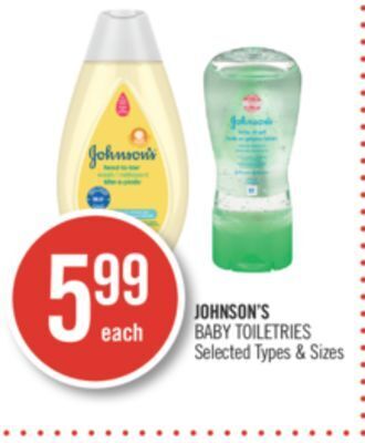 Shoppers Drug Mart Johnson's baby toiletries offer