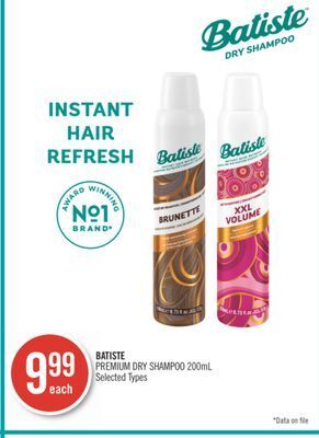 Shoppers Drug Mart Batiste premium dry shampoo offer