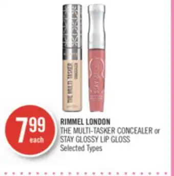 Shoppers Drug Mart Rimmel london the multi-tasker concealer or stay glossy lip gloss offer