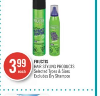 Shoppers Drug Mart Garnier fructis hair styling products offer