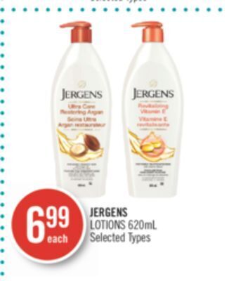 Shoppers Drug Mart Jergens lotions offer