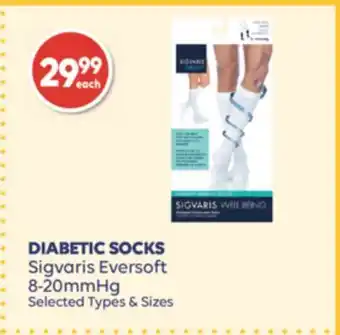 Wellwise by Shoppers Diabetic socks sigvoris eversoft 8-20mmhg offer