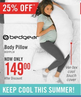The Brick Bedgear body pillow offer