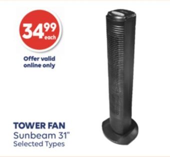 Wellwise by Shoppers Tower fan sunbeam 31 offer