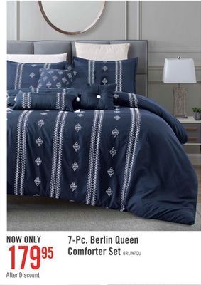 The Brick Berlin 7-piece queen comforter set offer