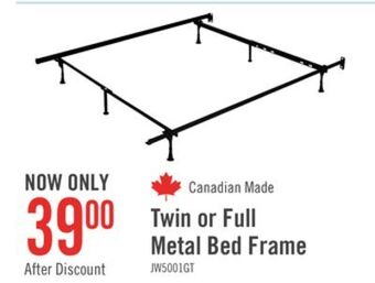 The Brick Twin/full metal glider bed frame offer