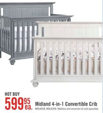 The Brick Midland 4-in-1 crib - white offer