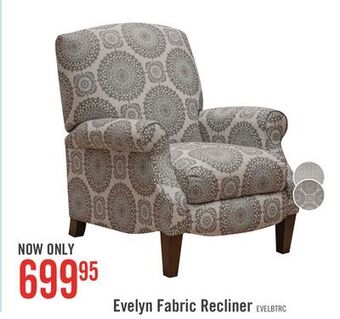 The Brick Evelyn fabric recliner - brianne twilight offer