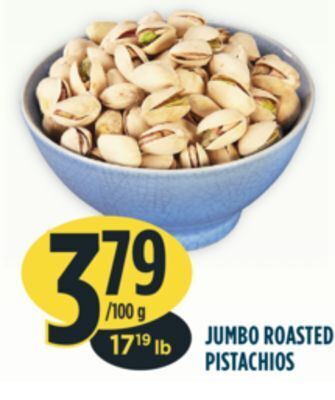 Marché Adonis Jumbo roasted pistachios offer