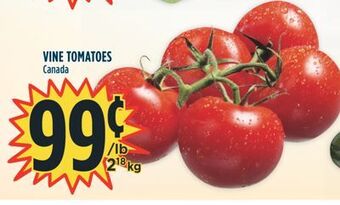 Marché Adonis Vine tomatoes offer