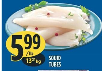 Marché Adonis Squid tubes offer