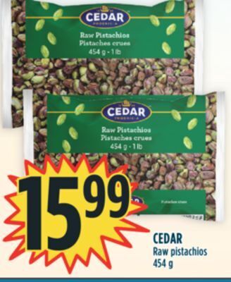 Marché Adonis Cedar raw pistachios offer