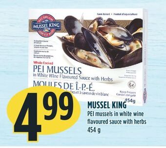 Marché Adonis Mussel king pei mussels in white wine flavoured sauce with herbs offer