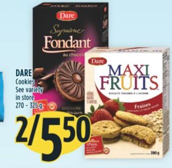 Marché Adonis Dare cookies offer
