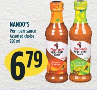 Marché Adonis Nando's peri-peri sauce offer