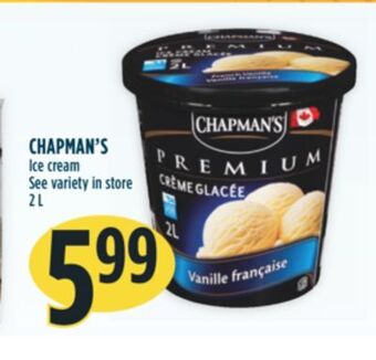 Marché Adonis Chapman's ice cream offer