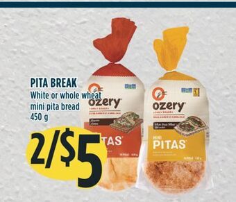 Marché Adonis Pita break white or whole wheat mini pita bread offer