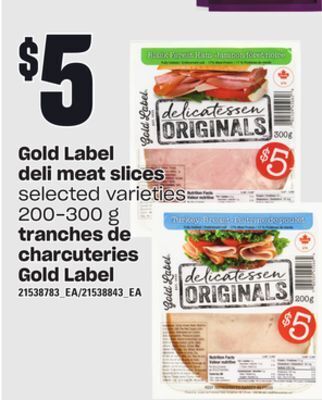 Independent City Market Gold label deli meat slices, 200-300 g offer