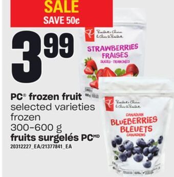 Independent City Market Pc® frozen fruit, 300-600 g offer