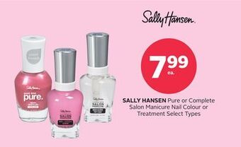 Rexall Sally hansen pure or complete salon manicure nail colour or treatment offer