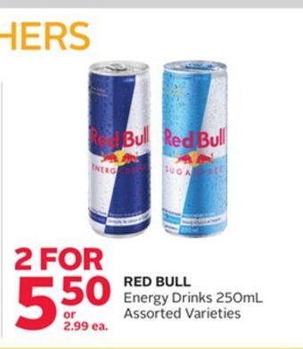 Rexall Red bull energy drinks offer