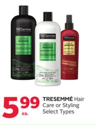 Rexall Tresemmé hair care or styling offer