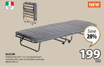 JYSK Bajlum folding bed offer