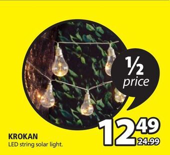JYSK Krokan led string solar light offer