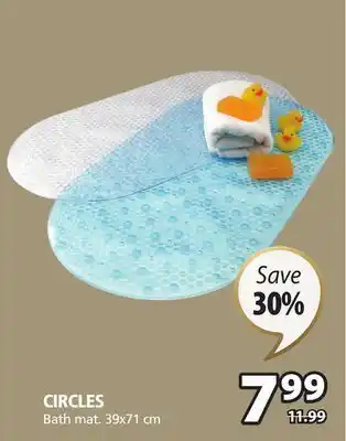 JYSK Circles bath mat offer