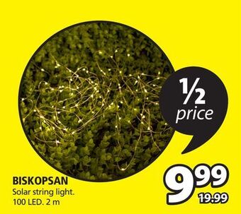 JYSK Biskopsan solar string light offer