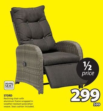 JYSK Stord reclining chair offer
