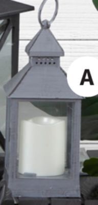 JYSK Claus lantern with led candle offer
