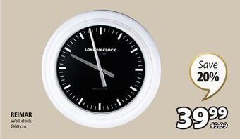 JYSK Reimar wall clock offer