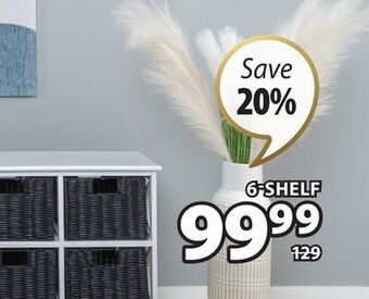 JYSK Dina black or white lacquered shelf units offer