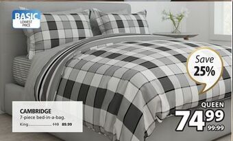 JYSK Cambridge 7-piece bed-in-a-bag offer