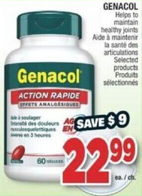 Jean Coutu Genacol offer