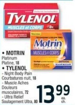 Jean Coutu MOTRIN or TYLENOL offer