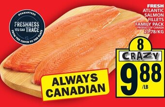 Food Basics FRESH ATLANTIC SALMON FILLETS offer