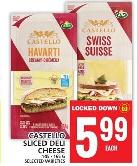 Food Basics CASTELLO SLICED DELI CHEESE offer