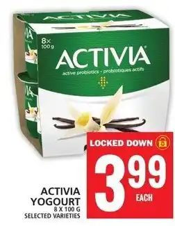 Food Basics ACTIVIA YOGOURT 8 x 100g offer