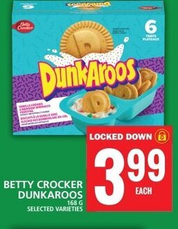 Food Basics BETTY CROCKER DUNKAROOS 168G offer