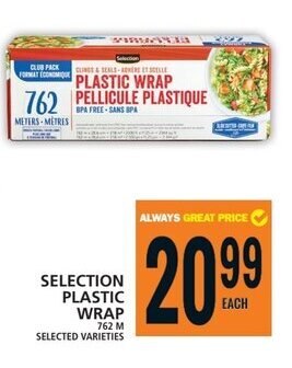 Food Basics SELECTION PLASTIC WRAP 762M offer
