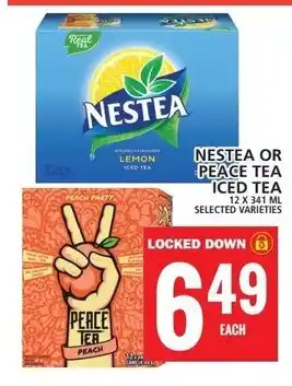 Food Basics NESTEA OR PEACE TEA ICED TEA 12 X 341 ML offer