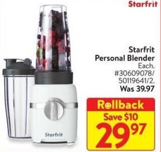 Walmart Starfrit Personal Blender offer