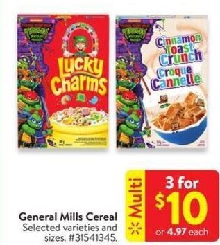 Walmart General Mills Cereal offer