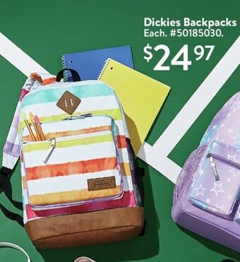 Walmart Dickies Backpacks offer